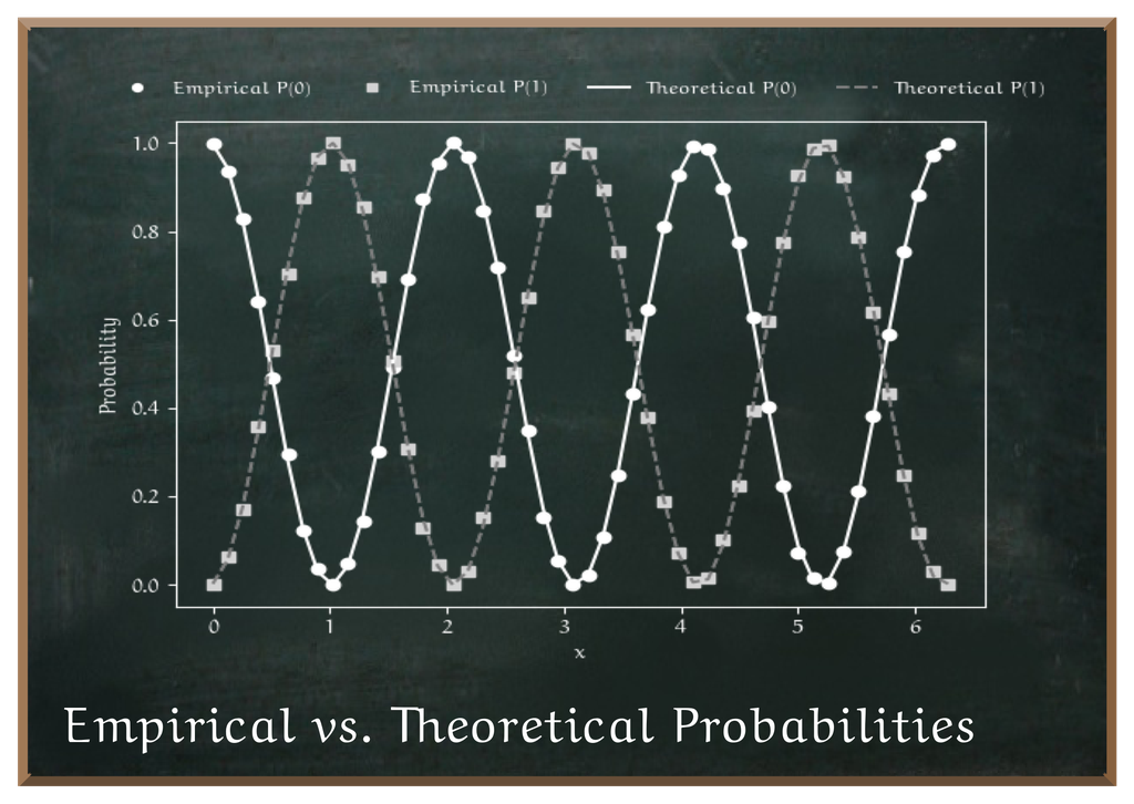 The results of the quantum circuit