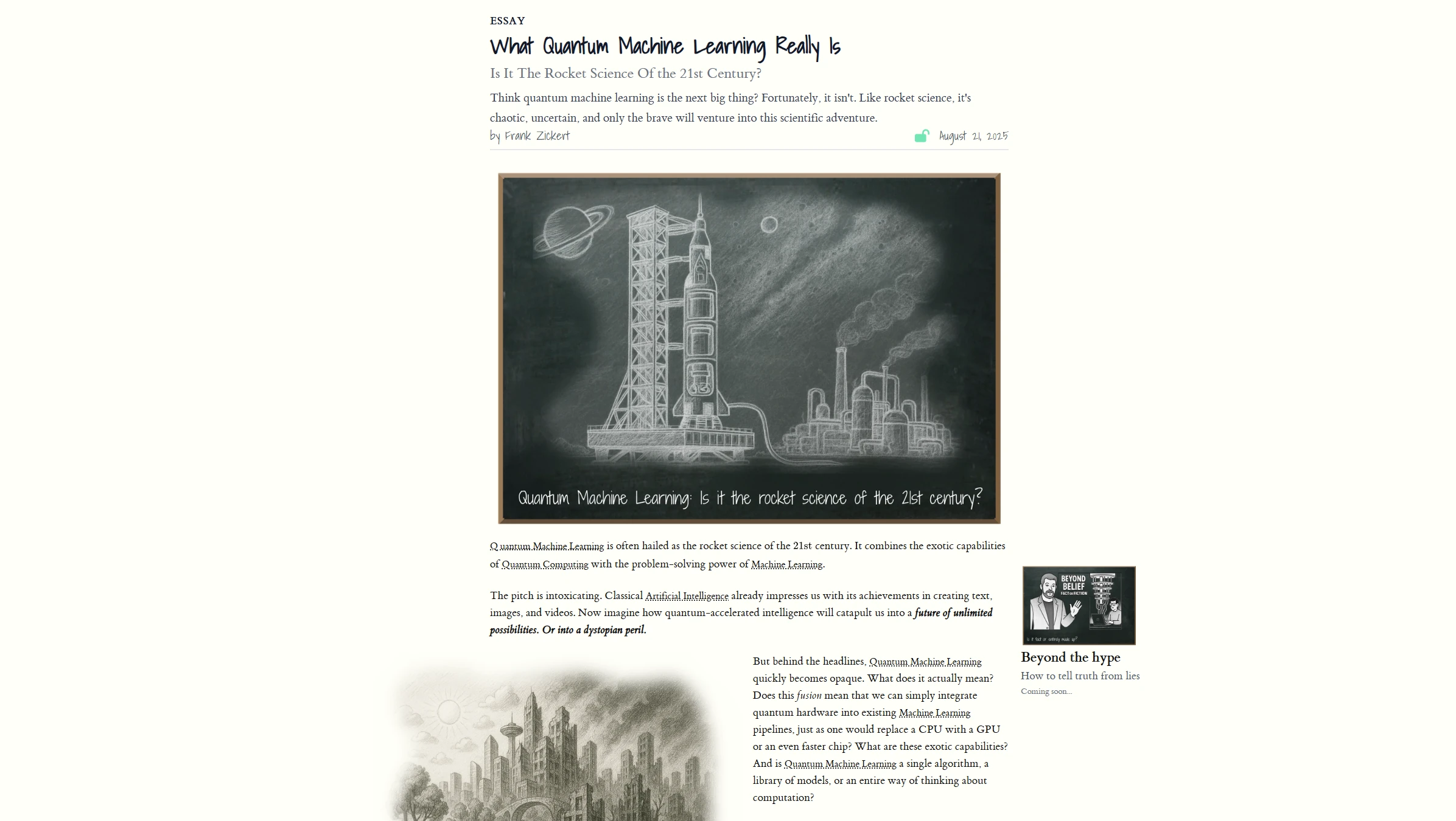 Quantum Machine Learning Is The Future...